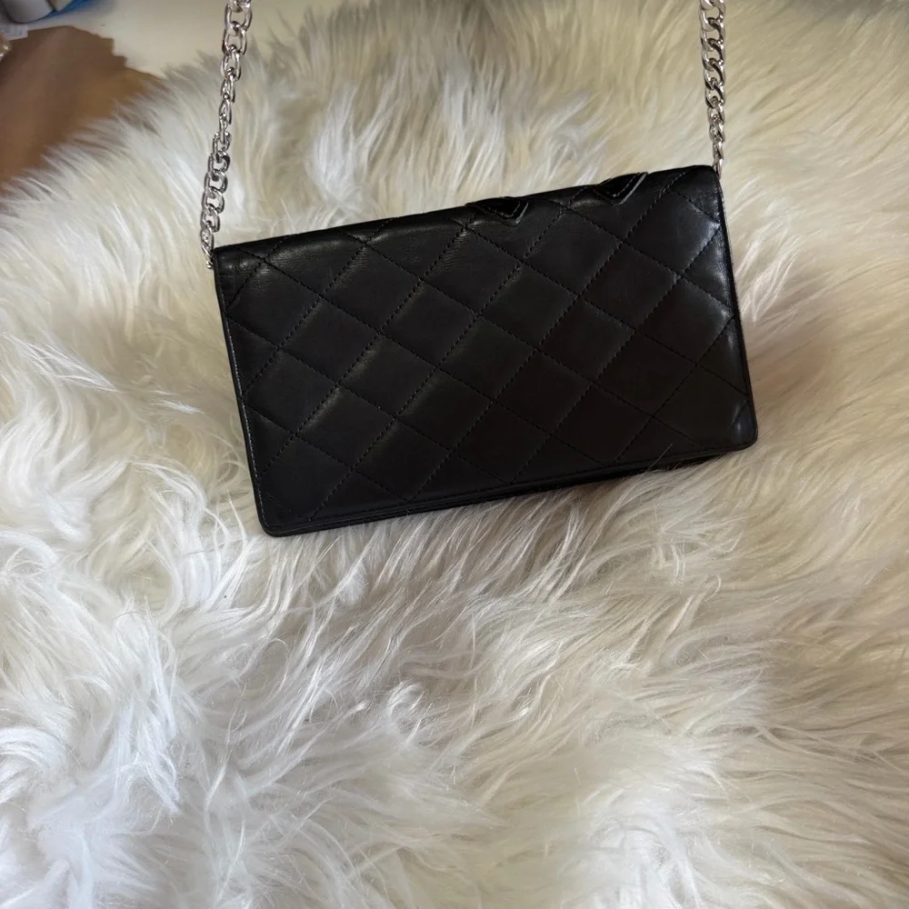 CHANEL Black Quilted Patent‎ Wallet - Certificate